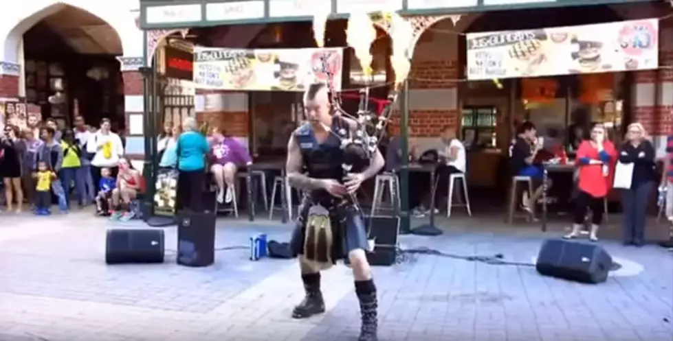 Man in Kilt Performs AC/DC’s ‘Thunderstruck’ on Flaming Bag Pipes