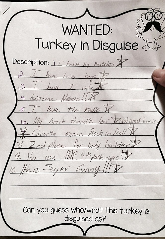 Disguise A Turkey Project Freebie By The Fabulous Life Of An Elementary Teacher