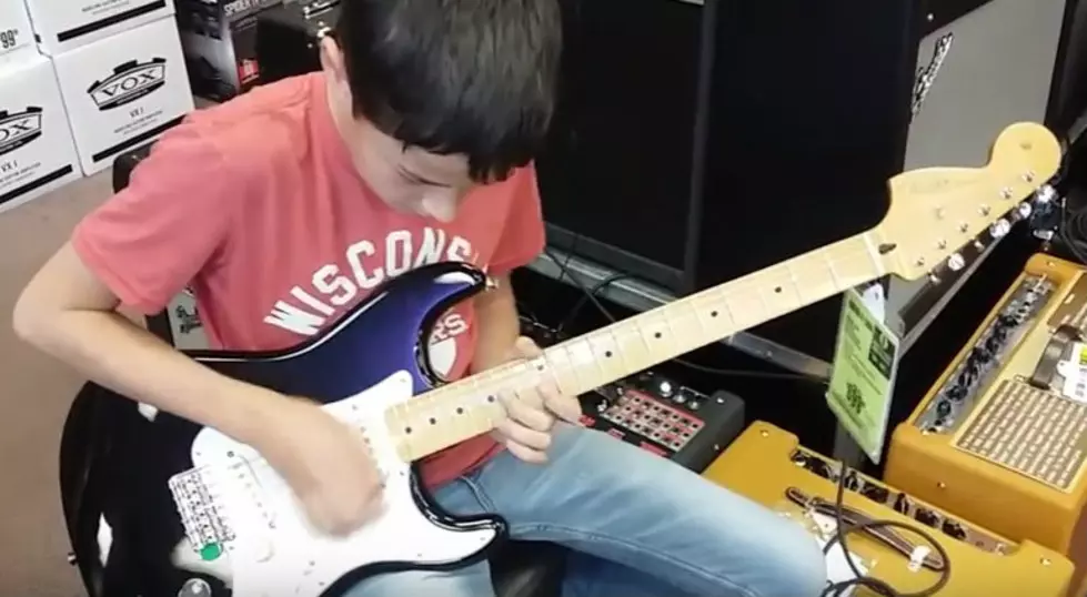 12-Year-Old Rockford Kid Shreds on Guitar [VIDEO]