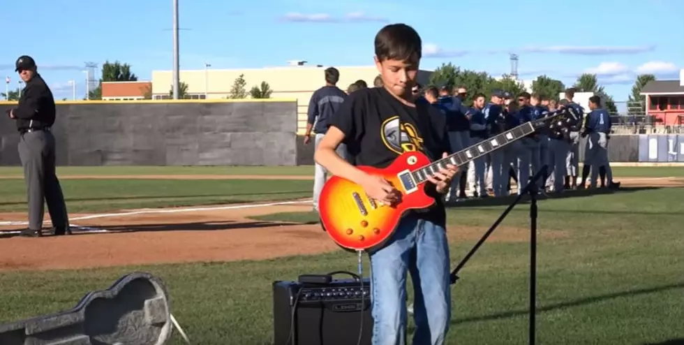 Rockford’s 12-Year-Old Guitar Great Shreds The National Anthem