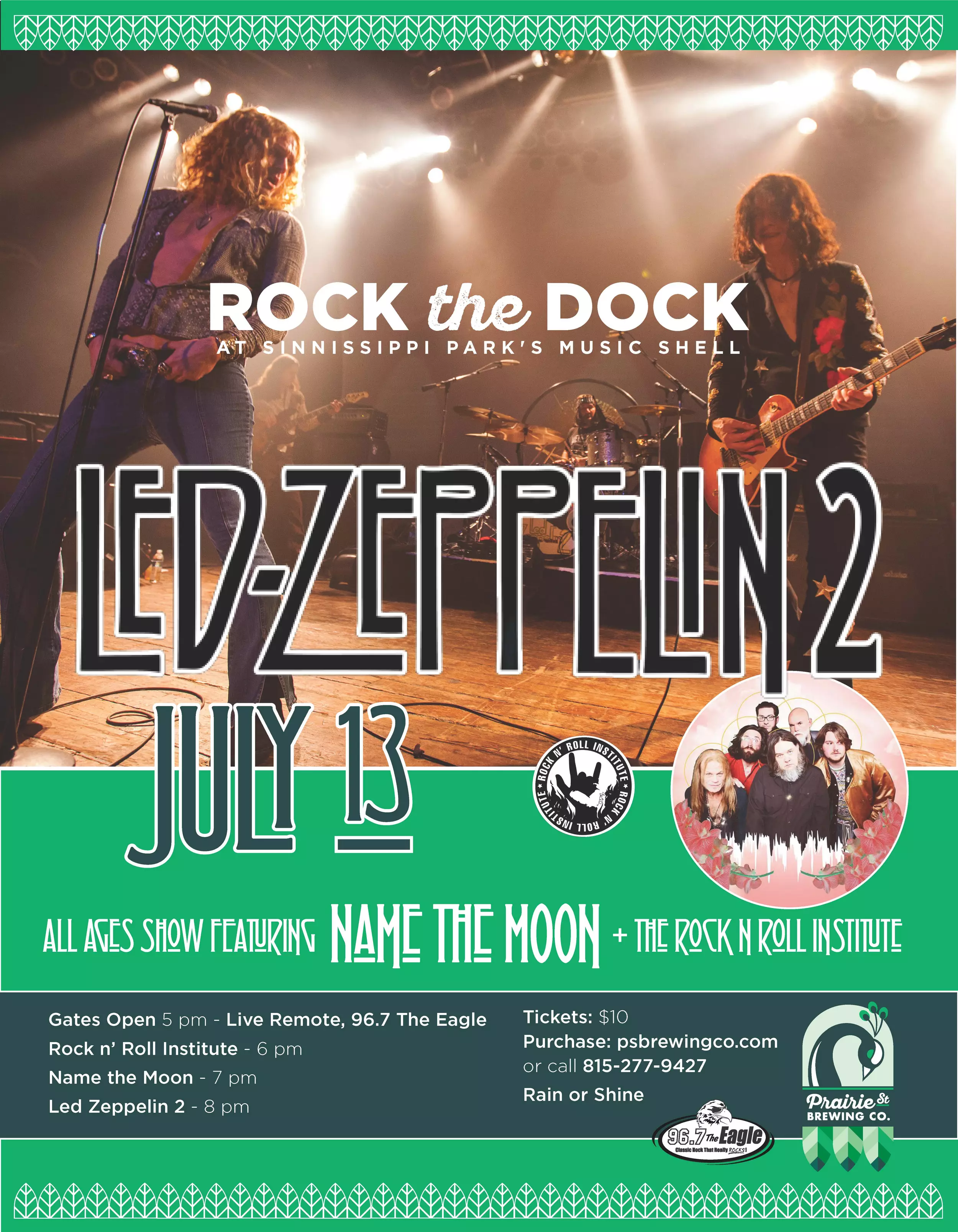 Purchase Led Zeppelin II Tickets HERE (All Ages Show)