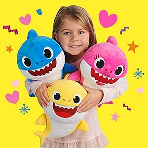 pinkfong baby shark official singing plush