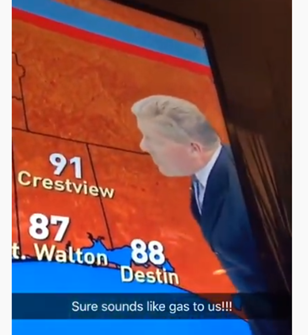 Weatherman Farts on Live TV and Tries to Hide it (Watch)