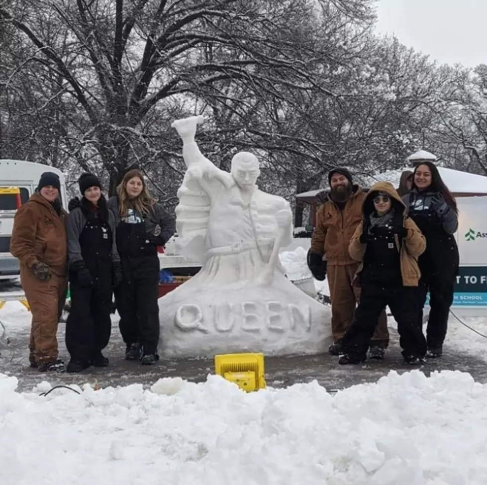 East High School Honors Freddie Mercury in Snow (Photo)