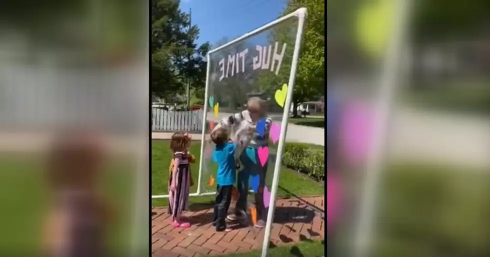 Rockford Family Finds a Way to Hug Safely  (VIDEO)