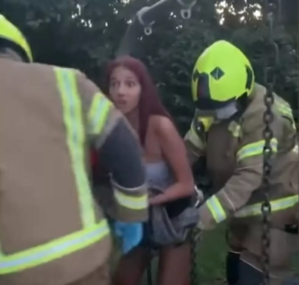 Do Your Kids TikTok? Teen Girl Has to be Rescued After Being Stuck in Baby Swing (Video)