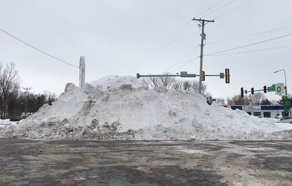 The Biggest Parking Lot Snow Mounds In Rockford
