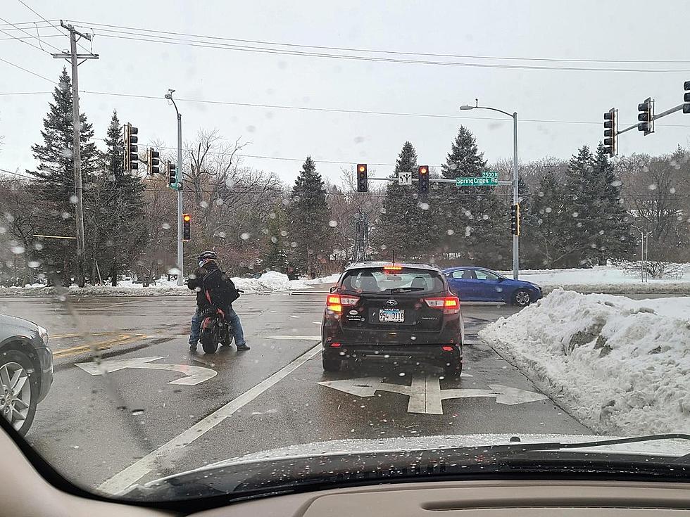 Rockford Man Rides Motorcycle In Snow And Cold