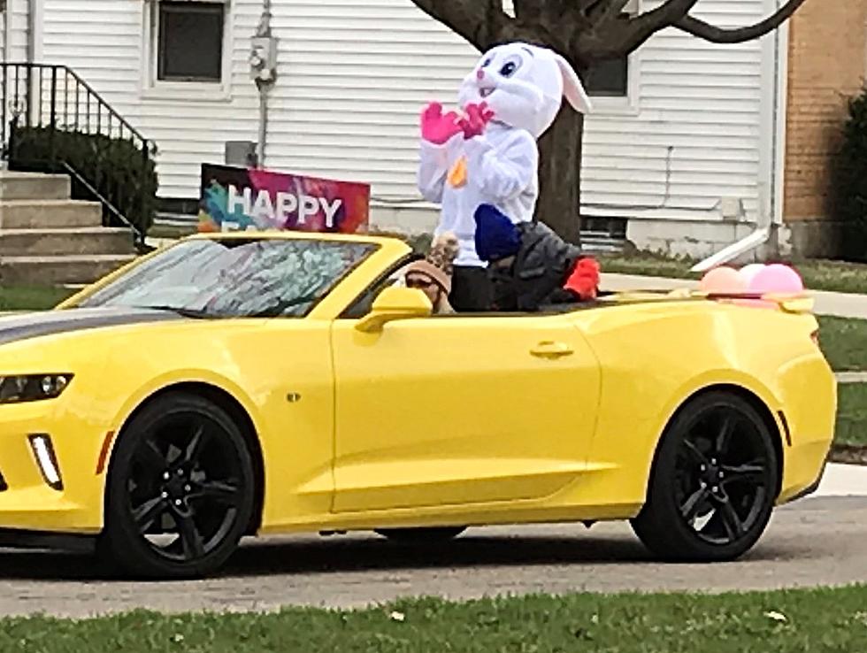 Easter Bunny and Mini-Parade Rolls Through Rockford Neighborhood