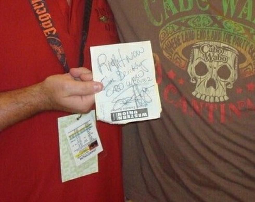 Sammy Hagar Leaves Note On Chicago Man's Car Windshield