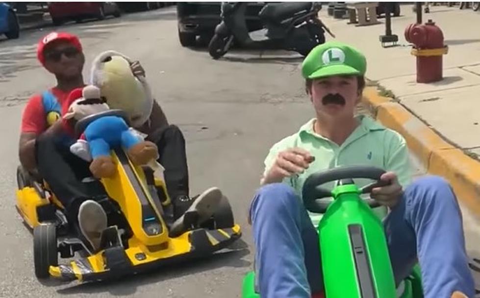 Huge Fan Brings The Mario Cart Video Game To Life In Chicago