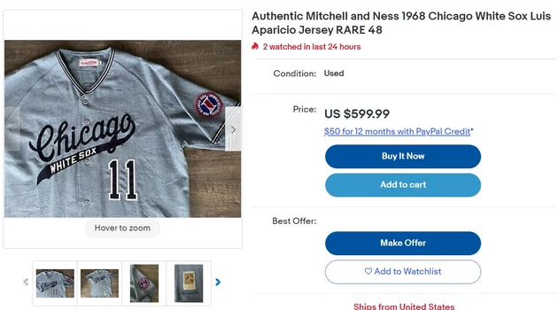 Authentic Vintage Mitchell & Ness MLB Chicago Cubs Bill Buckner Baseball  Jersey
