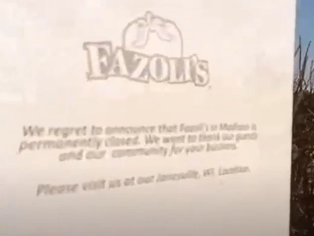 Photo from Video Of Abandoned Fazoli's In Madison, Wisconsin