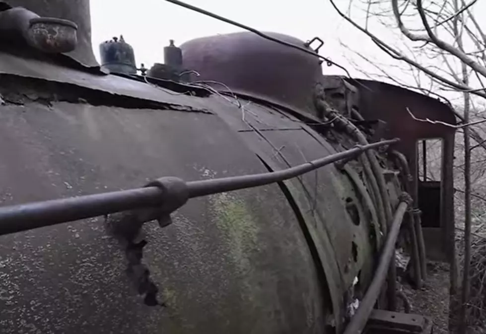 Photo From YouTube Video Of Abandoned Antique Train In Illinois