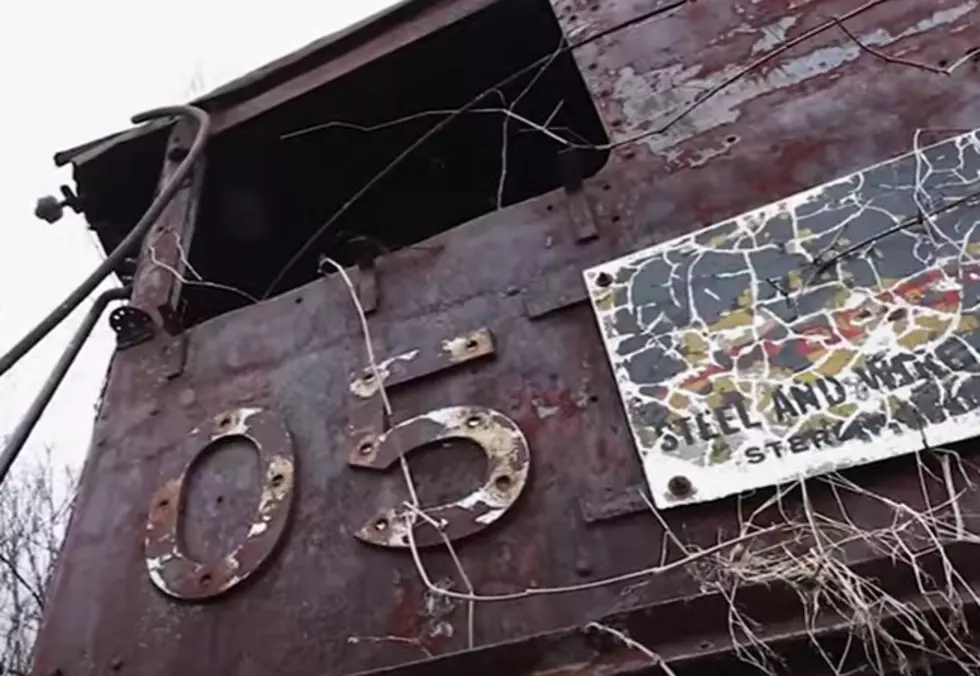 Photo From YouTube Video Of Abandoned Antique Train In Illinois