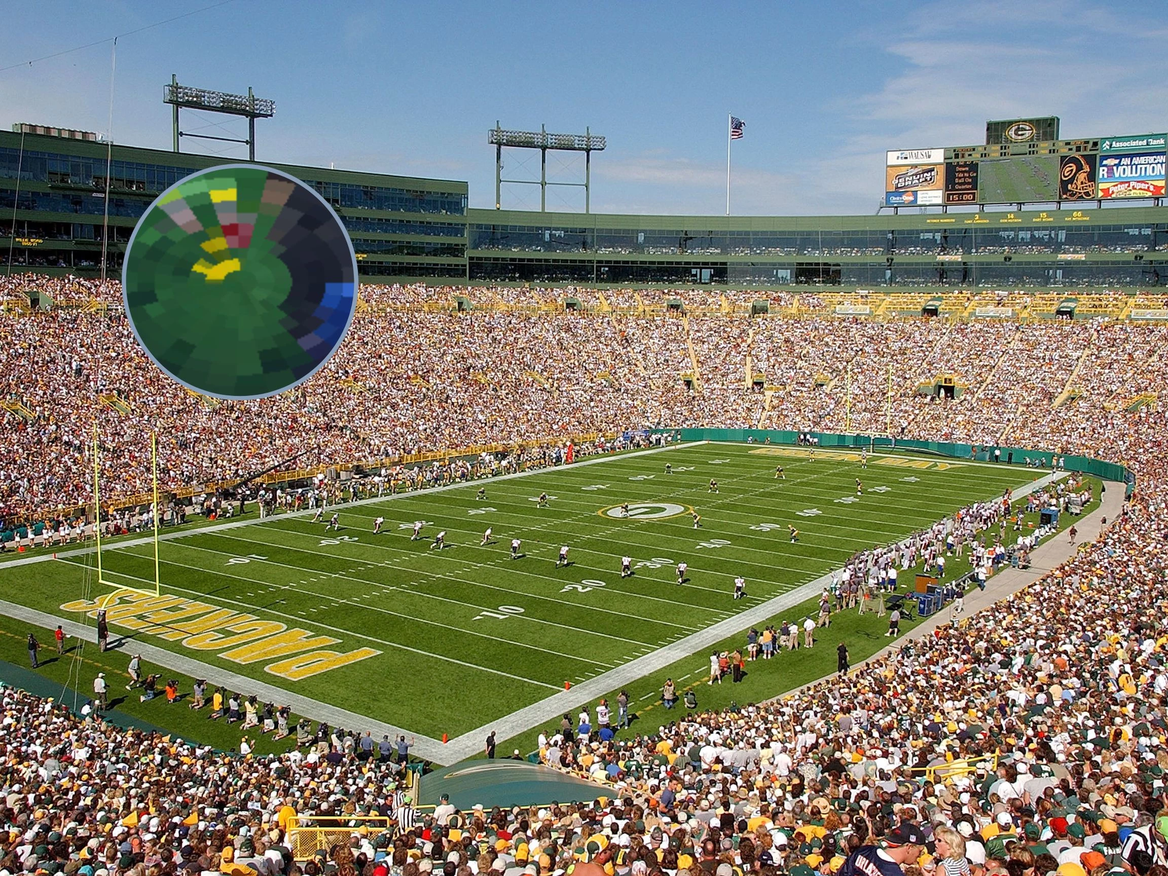 See photos of J.J. Watt in Lambeau Field on game day