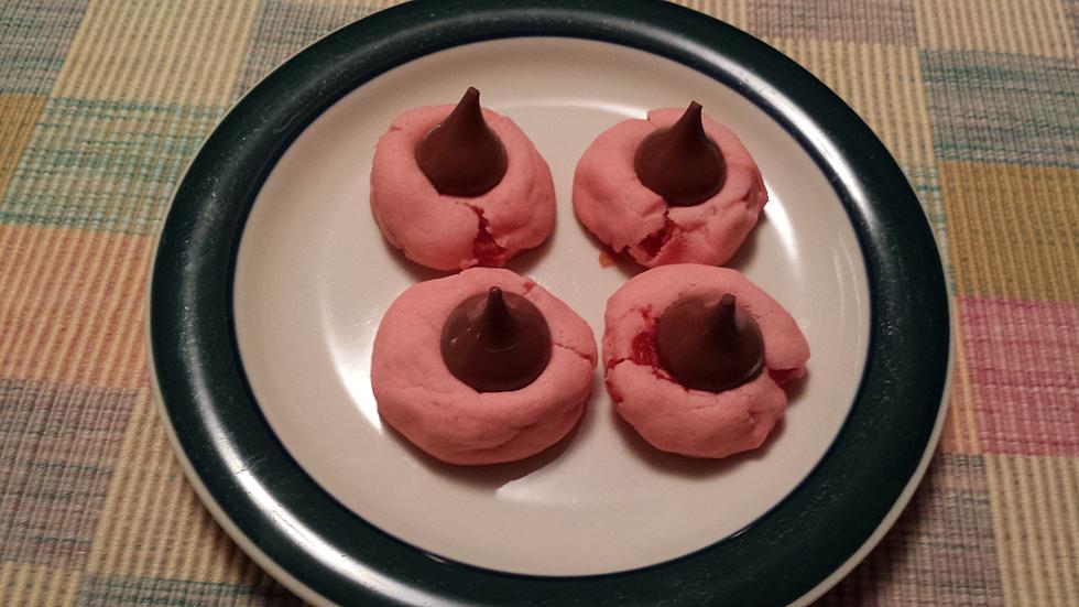 Pink Kisses Cookies