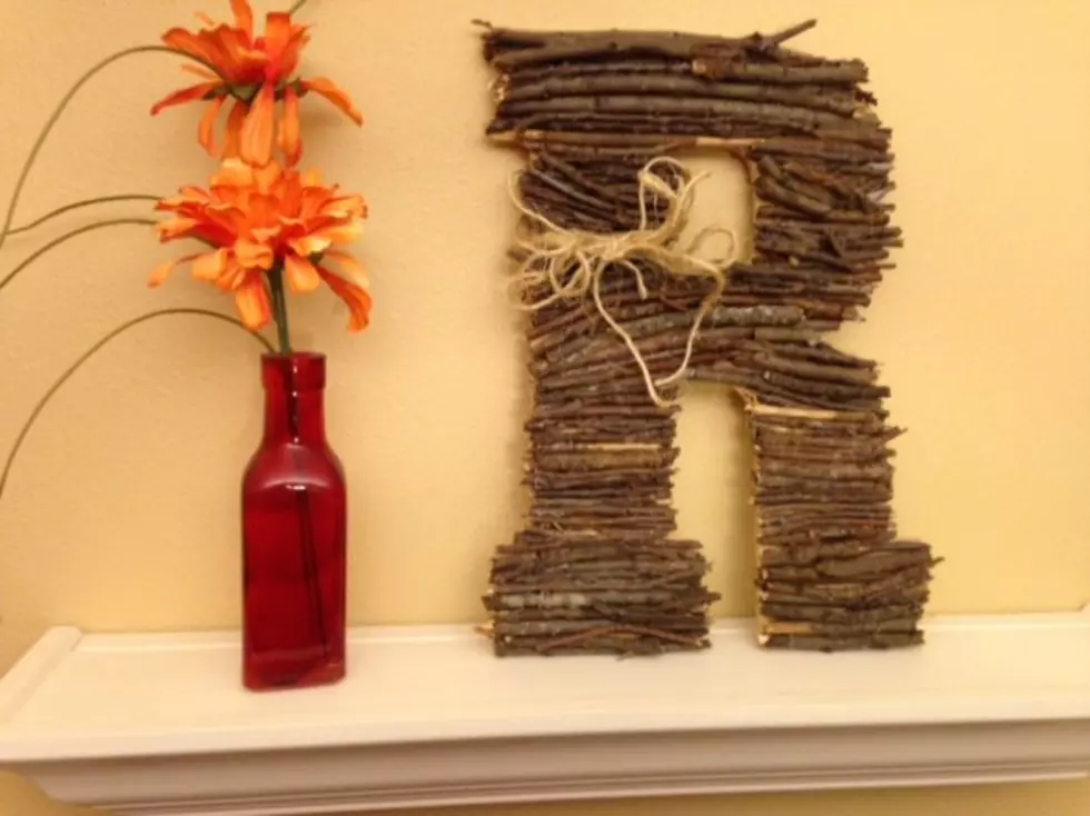 DIY Fall Twig Letters; Pinterest Pick of the Week