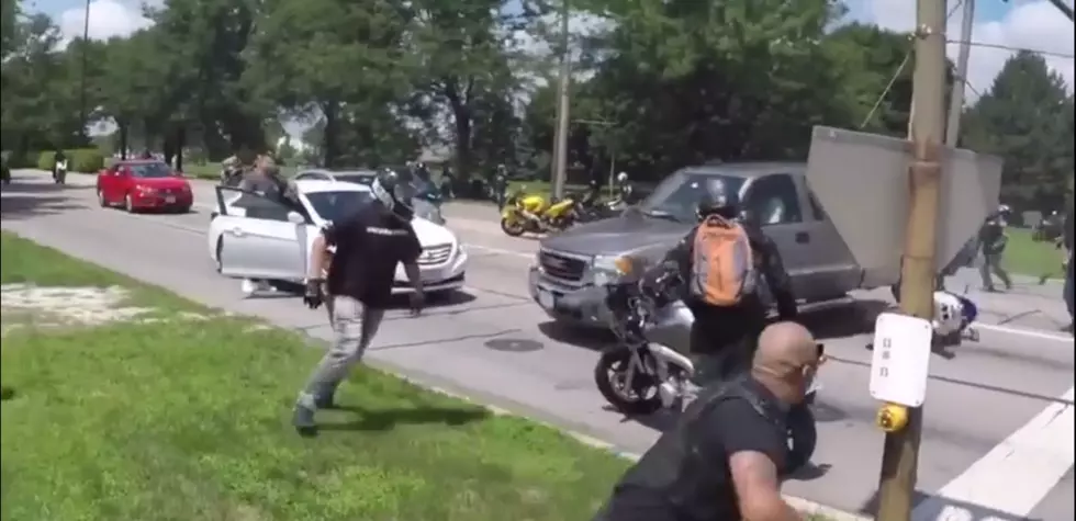 Road Rage Video Catches Pickup Truck Ramming Motorcycles at a Church in Chicago