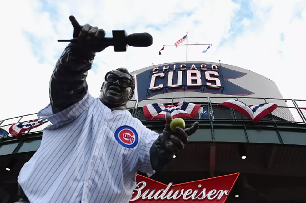 Cubs Fans Leave Green Apples at Harry Caray’s Grave Site
