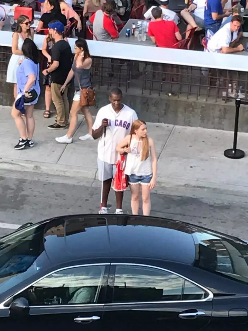 Woman&#8217;s Good Deed for Blind Cubs Fan Has Gone Viral