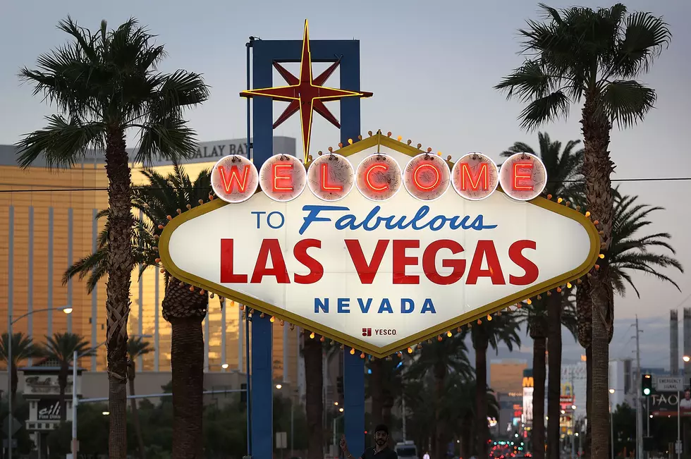 Crosses Have Been Placed Behind Las Vegas' Iconic Entry Sign