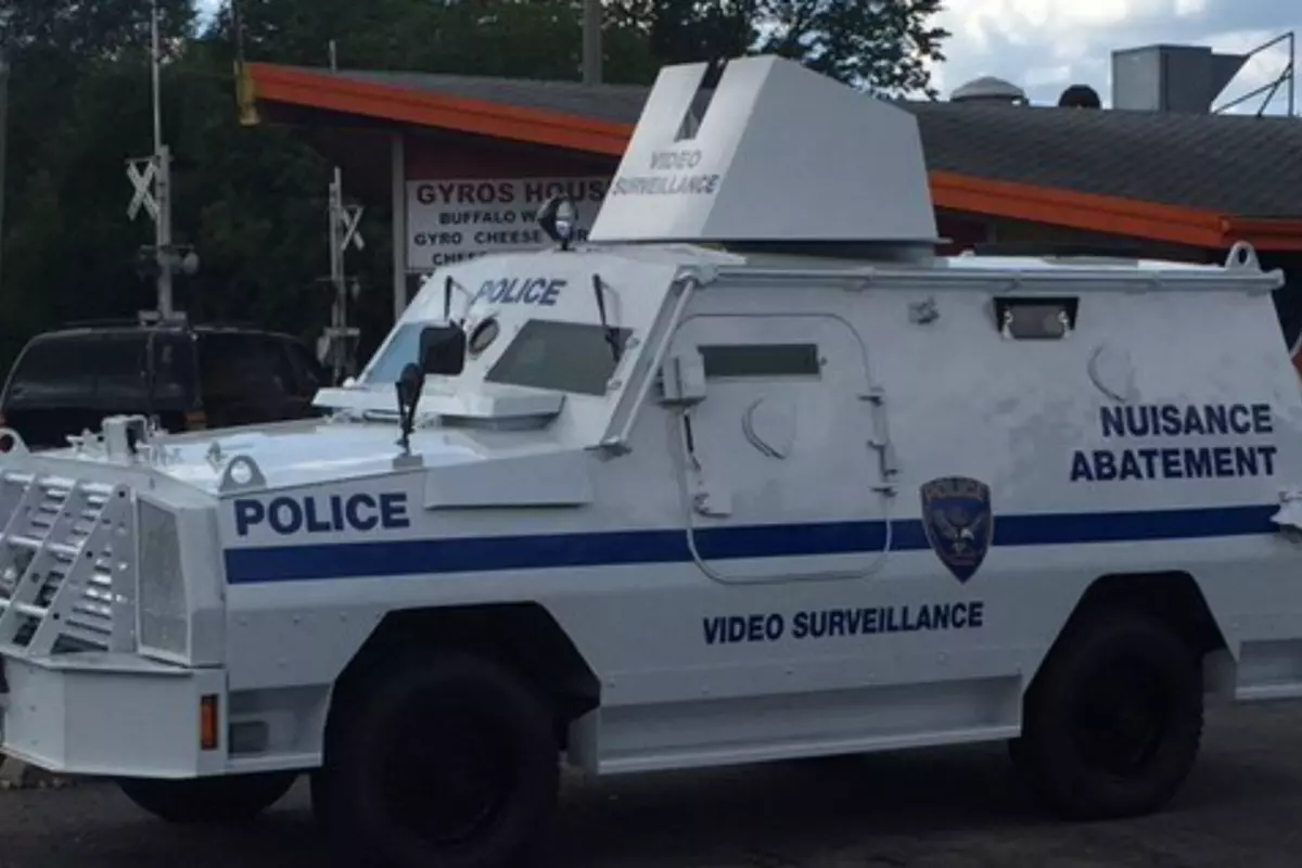 Rockford Police's Behemoth Vehicle Now Popping Up Near Businesses