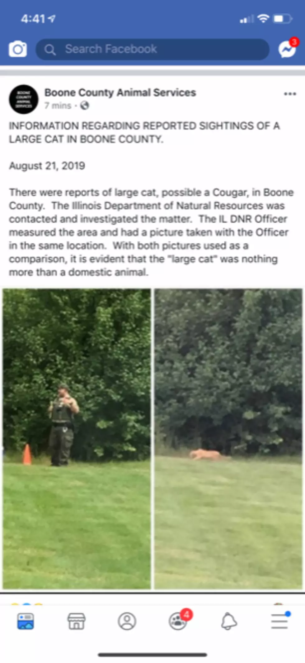 Boone County Animal Services via Facebook