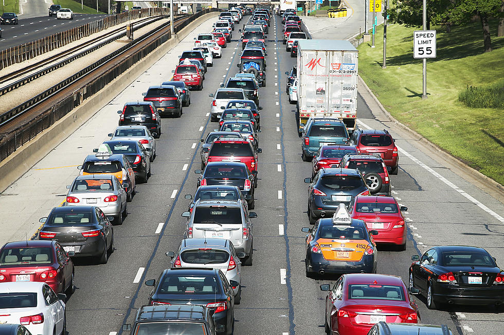 Semi Smashes, Drags Car Along Illinois Interstate, Amazingly No One Died