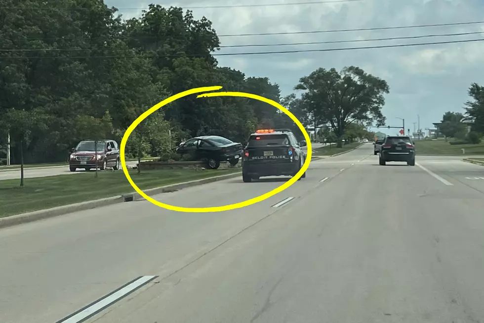 Wisconsin Driver Manages To Get Car Stuck In Mid Air, But How?