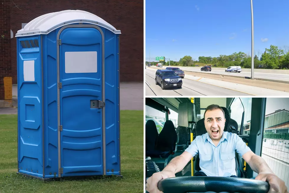 Wisconsin Interstate Turned Into Fun Game of Dodge A Porta Potty