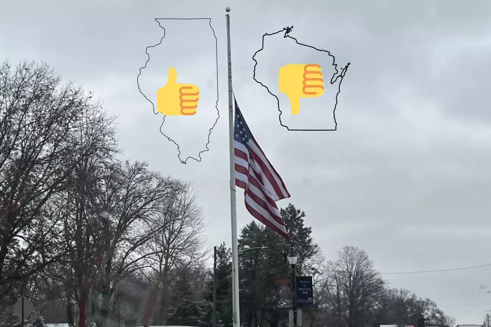 Why Are Flags Flying at Half-Staff in Illinois, But Not Wisconsin?