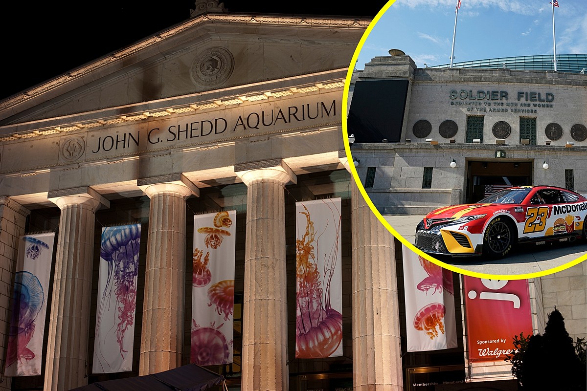 Is the Shedd Aquarium open during the NASCAR race?