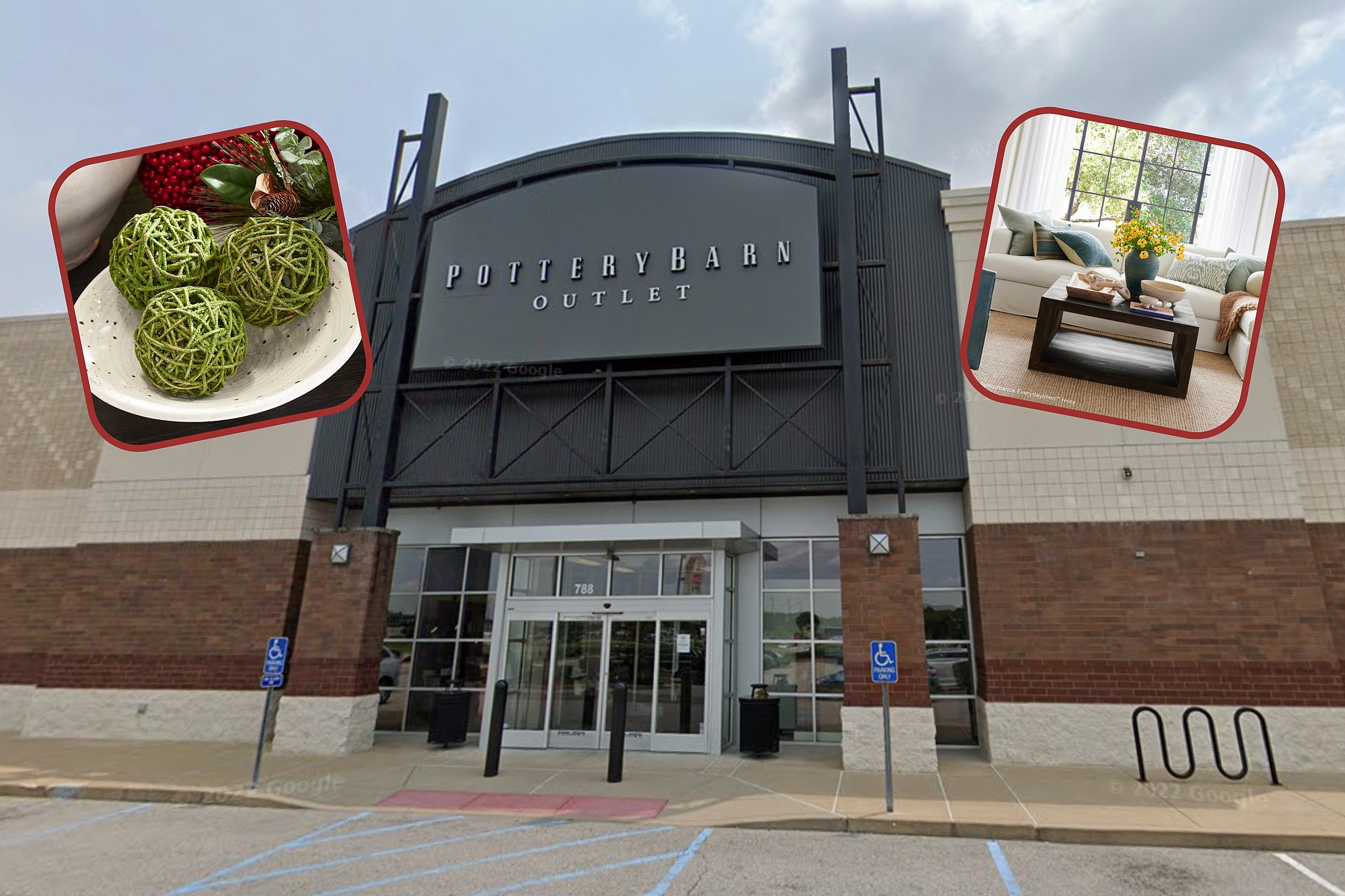 Where is the Pottery Barn Outlet store in Illinois?