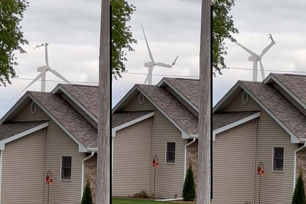 Watch Gigantic 280ft Wind Turbine Crash to Ground in Illinois Town