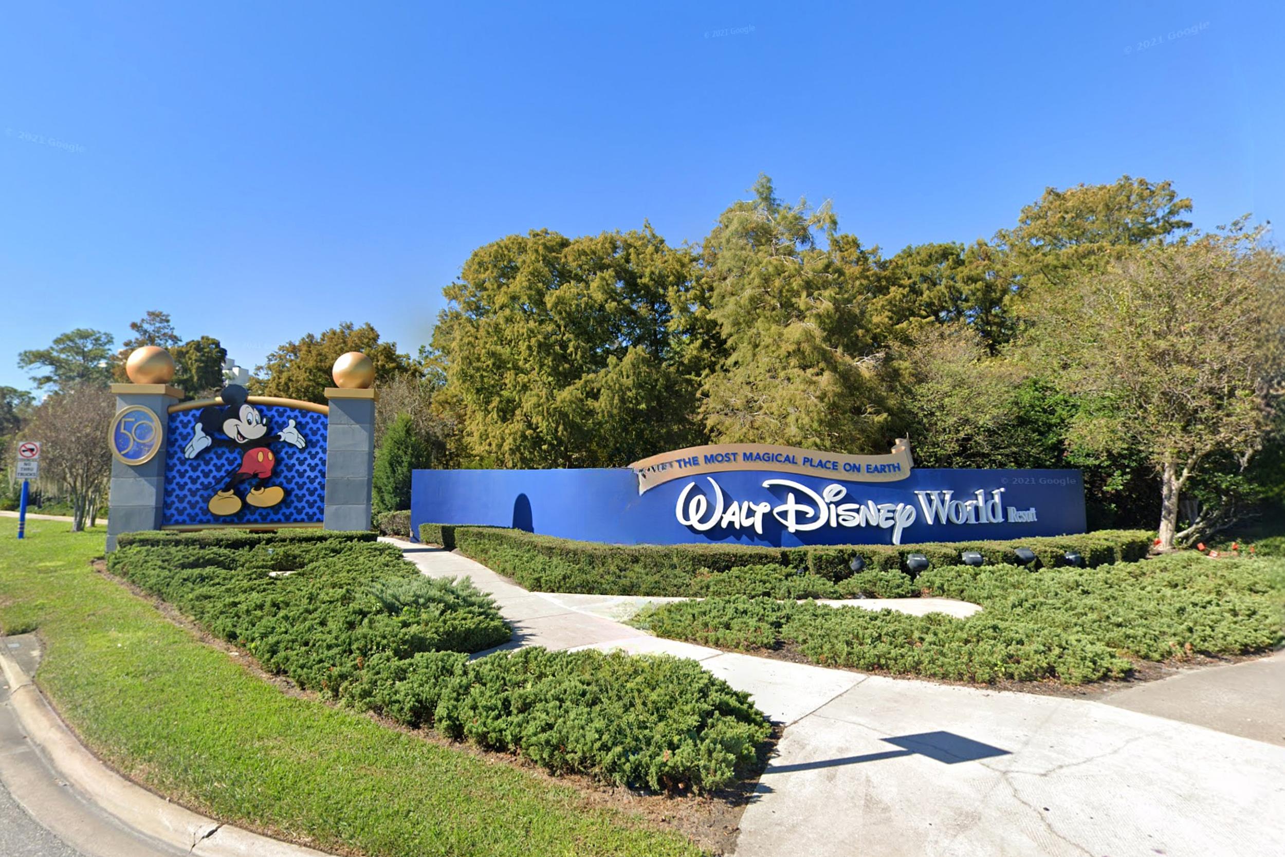 Walt Disney World 50th Anniversary Park Attractions Tea Towel