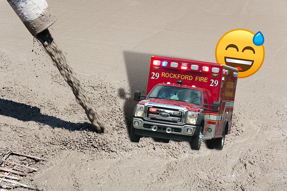 Do You Remember When An Illinois Ambulance Got Stuck In Wet Concrete?