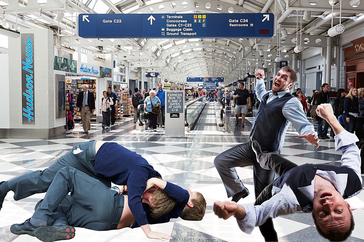 Passengers Brawl at O’Hare Airport in Chicago, Illinois