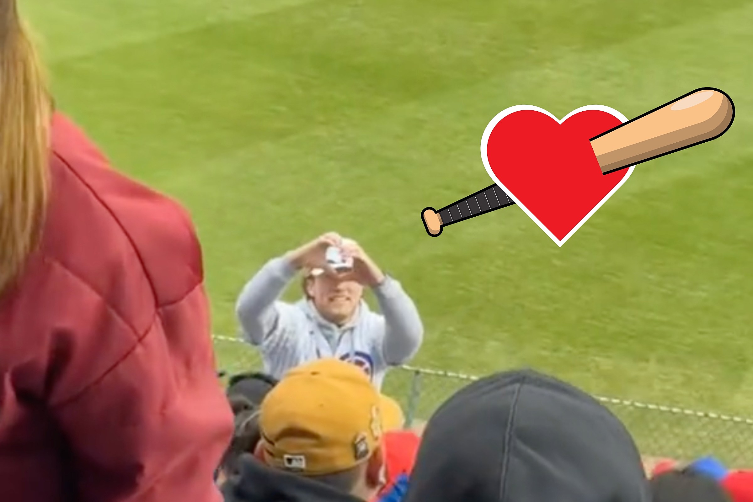 Incredible Photo of Chicago Cubs Fan On Her Phone, Completely Unaware of  Approaching Baseball
