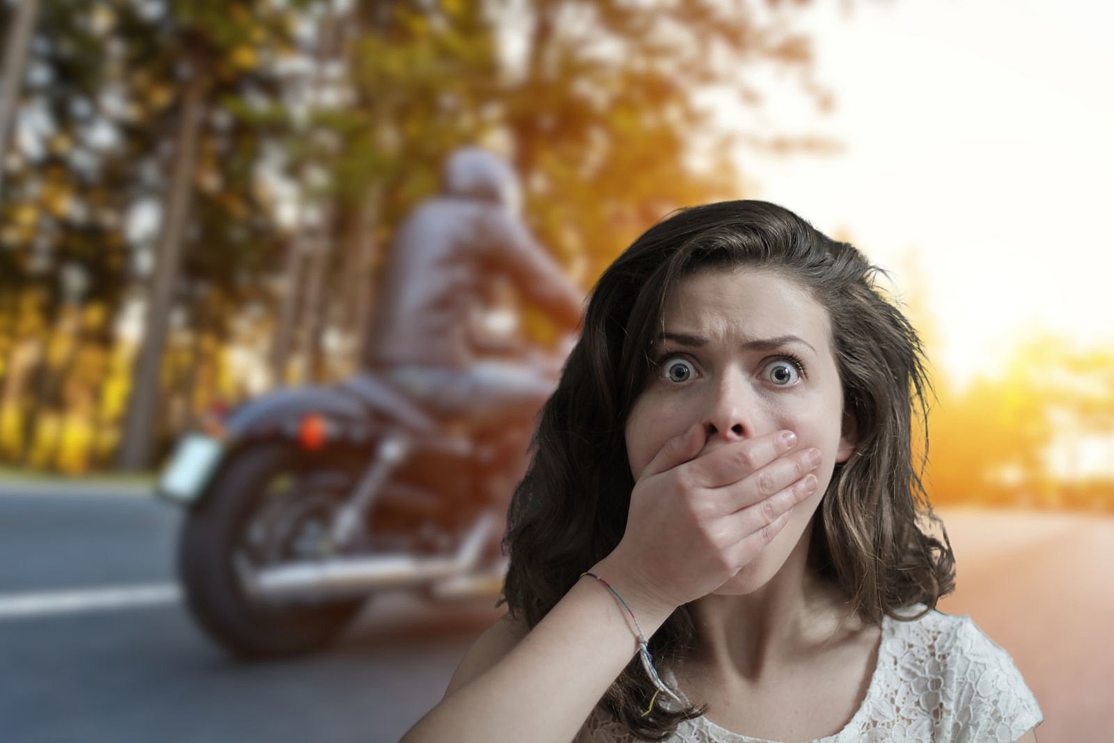 Girl riding motorcycle outlet in thong