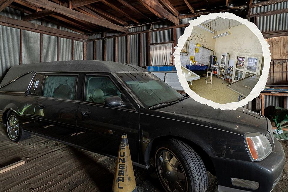 WHOA, This Abandoned Funeral Home in Illinois Has a Hearse Inside?