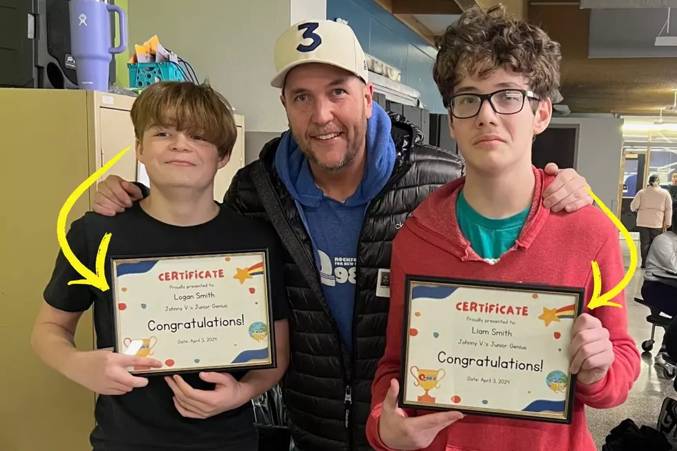 7th Grade Twins at Rockford's Flinn Middle School Win JR Genius