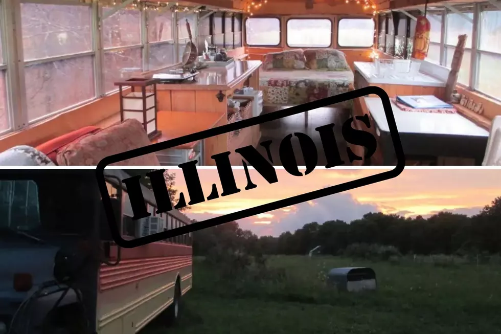 Roll into Relaxation On This Unique School Bus Airbnb In Illinois