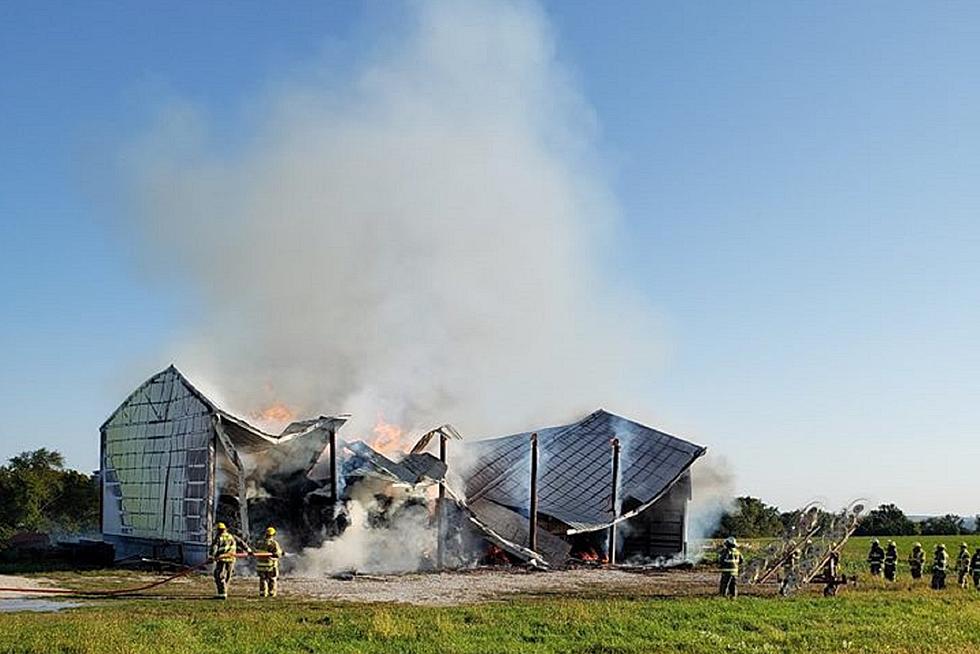 Fire Destroys Fayette County Barn [PHOTOS]