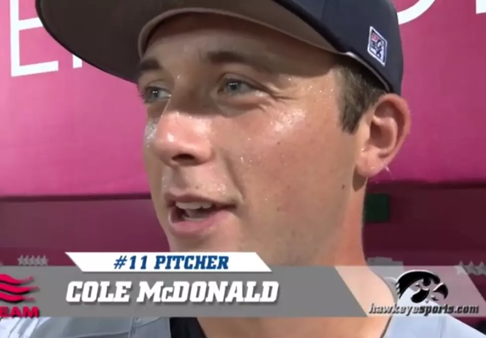 Iowa Hawks Pitcher Cole McDonald is Drafted by the Houston Astros