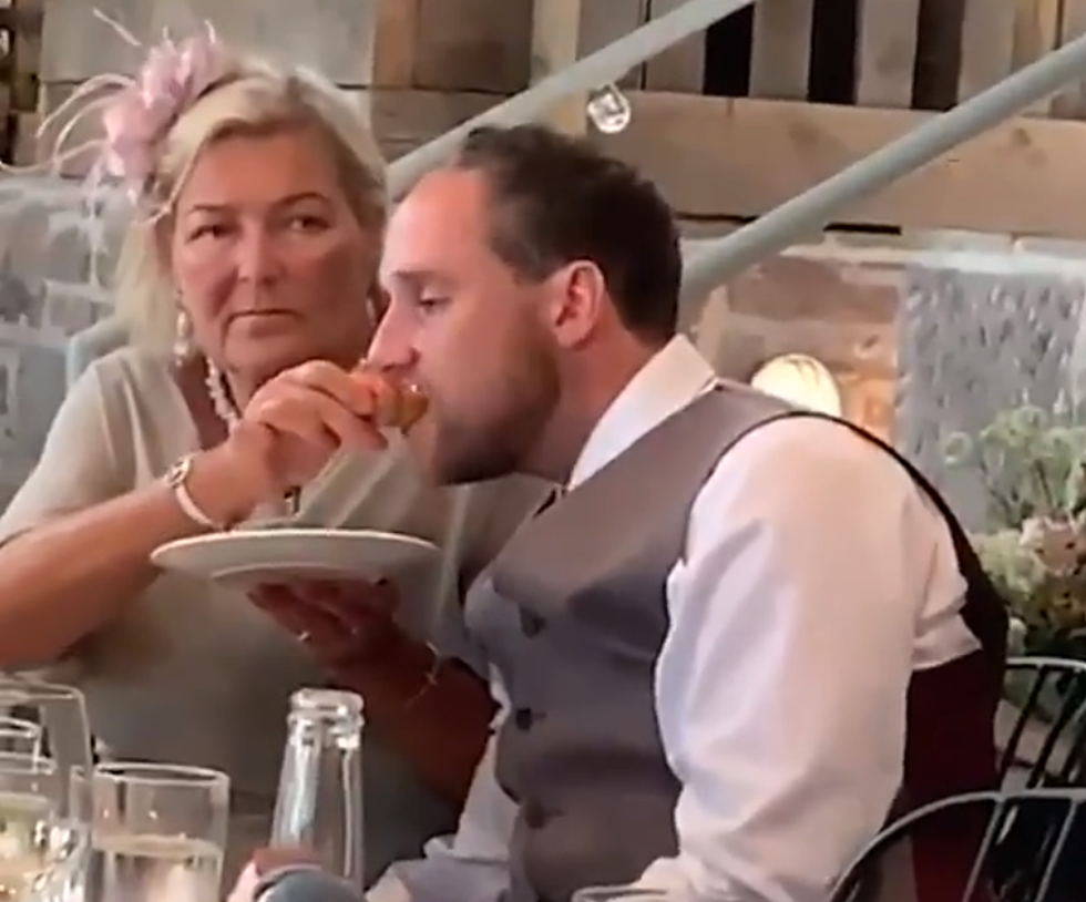 Groom Got so Drunk at Wedding, had to be fed by his New Mother-in-Law [Video]