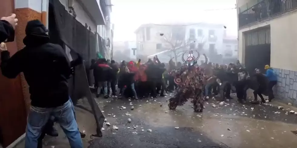 Today: Spanish Citizens Hurl Turnips at a Demon