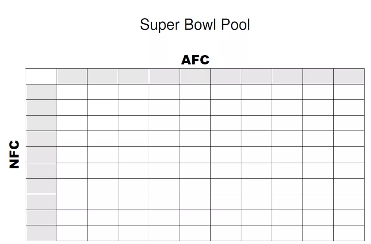 Printable Super Bowl Block Pool Template Printable Templates