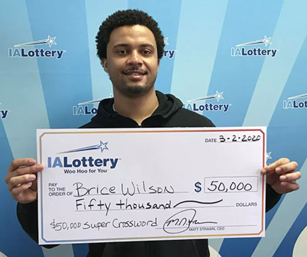 Waterloo Man Wins $50,000 Iowa Lottery Prize