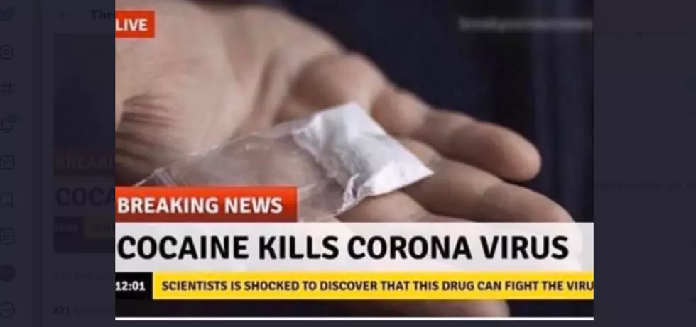 No, Cocaine does NOT cure the Coronavirus